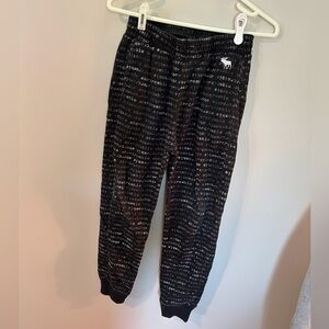 Black & White Abercrombie Sweatpants